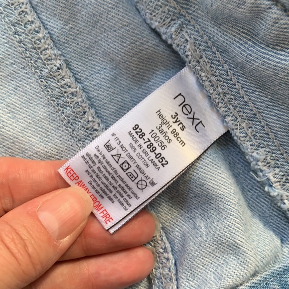 Next UK rhinestone denim jacket - Picture 3 of 4